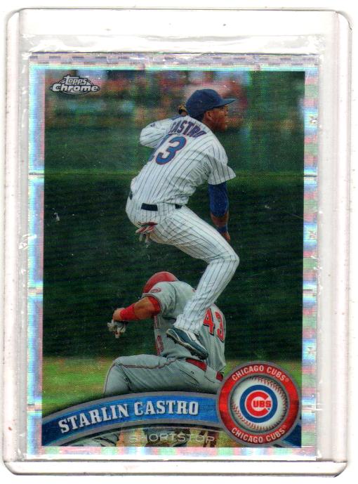 2011 Topps Chrome Refractors Starlin Castro  Card #17 - Chicago Cubs
